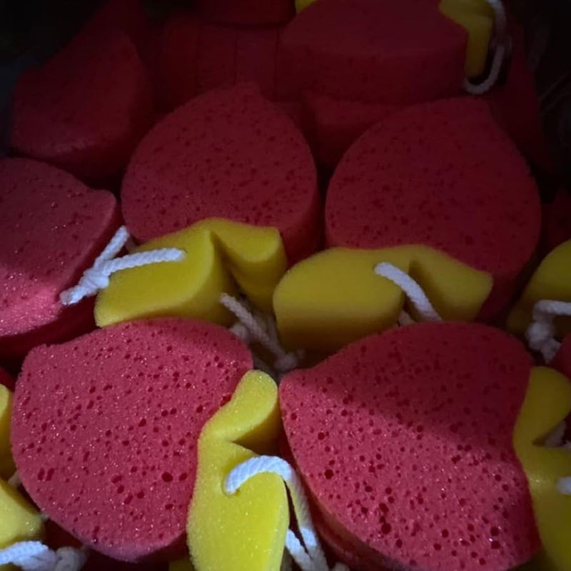 4Pcs Fruit Shaped Bath Sponge Set Soft Body Scrubber Gentle Cleansing Shower Sponge Random Style - Image 3